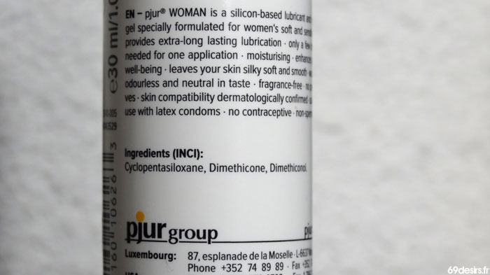 lubrifiant pjur woman bodyglide