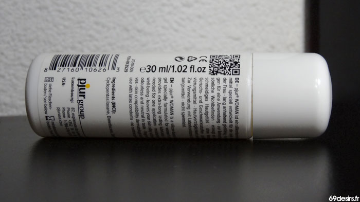 lubrifiant pjur woman bodyglide