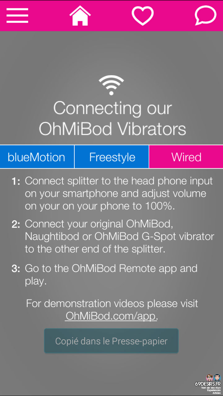 Ohmibod Bluemotion - Application #14