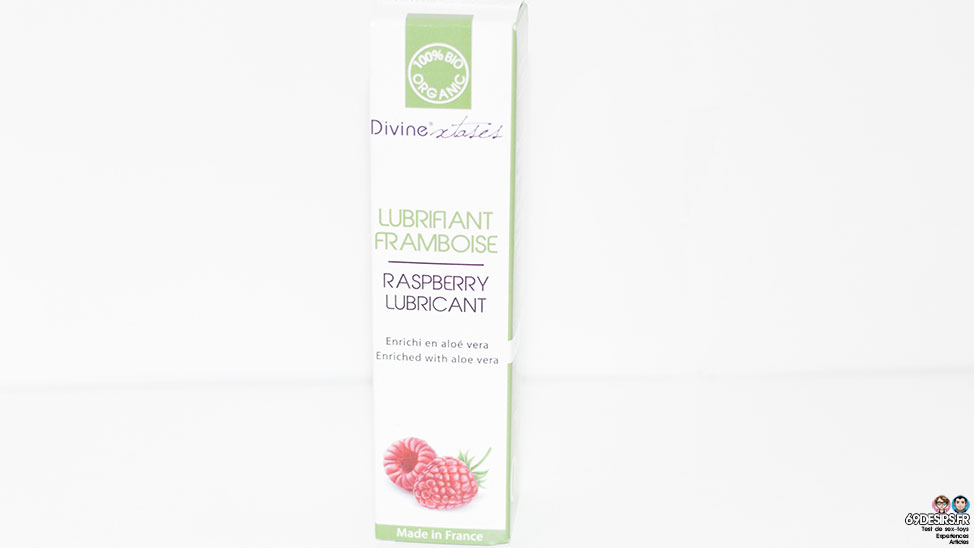 Test lubrifiant framboise Divinextases comestible