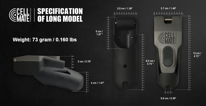 cage cellmate dimensions long